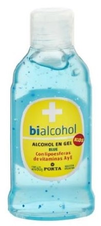 [934] BIALCOHOL GEL KIDS BLUE 60GR x12 (4/B)