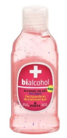 [935] BIALCOHOL GEL KIDS PINK 60GR x12 (4/B)