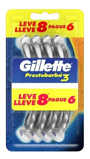 [2999] GILLETTE PRESTOBARBA 3 FILOS (PACK 8 X 18)