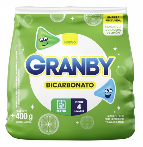[3075] GRANBY POLVO MATIC LIMON 24U X 400GR