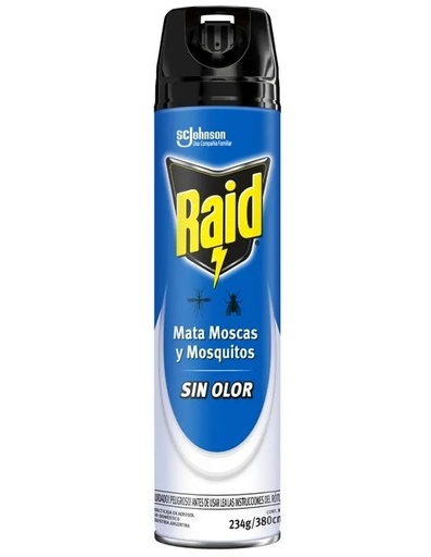 [3076] RAID AZUL MMM SIN OLOR 380 X12U x BULTO