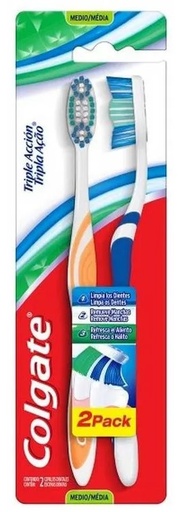[3134] COLGATE CEP. DENTAL TRIPLE ACCION 2X1 MED x12