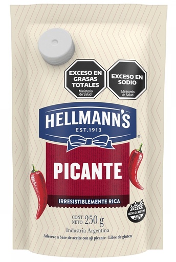 [3162] HELLMANS ADEREZO PICANTE DP 250gr x24
