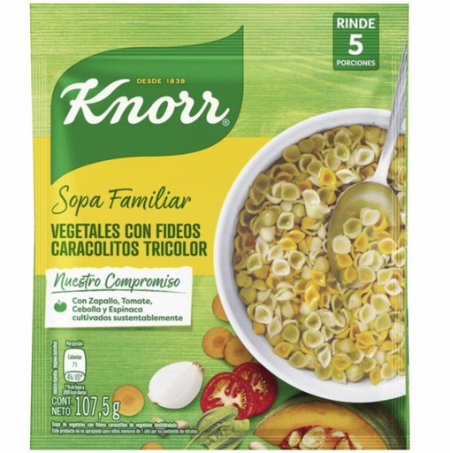 [3188] SOPAS CASERA KNORR VEG/ TRICOLOR 10X