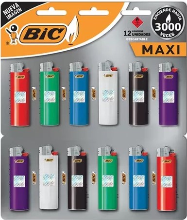[3299] DISPLAY ENCENDEDOR MAXI BIC 12x22