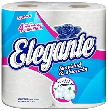 [3424] PAPEL HIG ELEGANTE BCO 4X30mts X 12