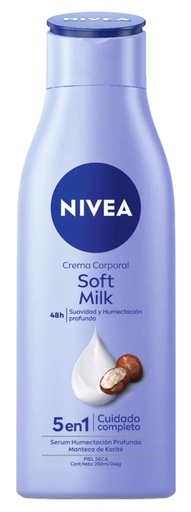 [3455] NIVEA CREMA SOFT MILK PIEL SECA 250ml x12