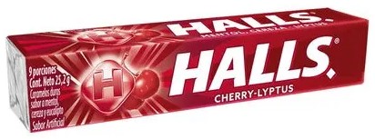 [3465] DISPLAY HALLS CHERRY x12 25,2g x1 (30/B)