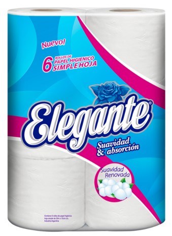 [3472] ELEGANTE PAPEL HIG BCO x6 30mt x12