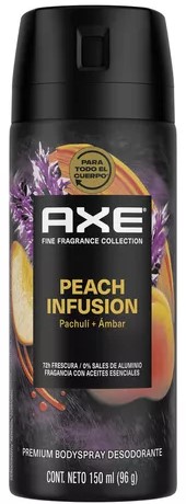 [3498] AXE DEO AEROSOL BS PEACH INFUSION 150ml x12