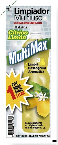 [3531] DISPLAY MULTIMAX LIMP LIQ P/DIL LIMON 1L x50 (4/B)