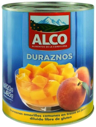 [3572] ALCO DURAZNO EN TROZOS 820/485gr x12