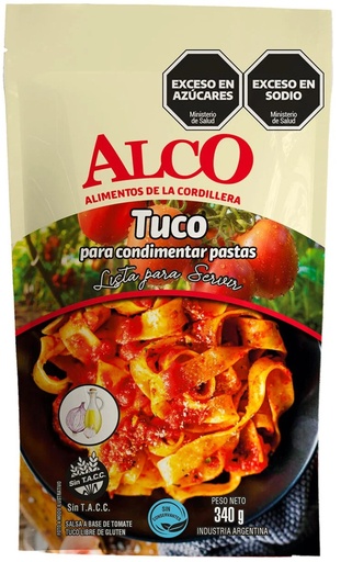 [3581] ALCO SALSA TUCO L/GLUTEN 340gr x12