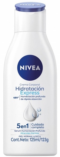 [3699] NIVEA CREMA HIDRAT EXPRESS 5EN1 125ml x12