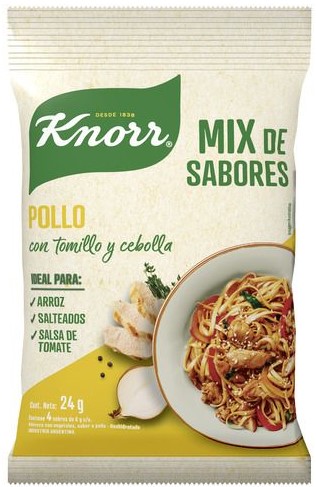 [3704] DISPLAY KNORR MIX SABORES POLLO x4 x10 (4/B)