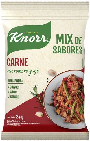 [3712] DISPLAY KNORR MIX SABORES CARNE x4 x10 (4/B)