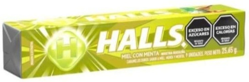 [3724] DISPLAY HALLS MIEL MENTA x12 25g x1 (30/B)