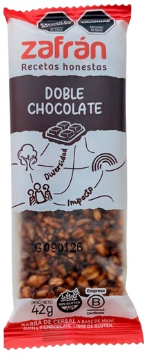 [3728] DISPLAY ZAFRAN BARR DOBLE CHOCOLATE 42g x12 (B/8)