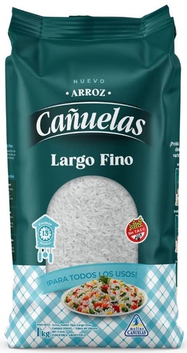 [3756] ARROZ CAÑUELAS LARGO FINO 1kg x10