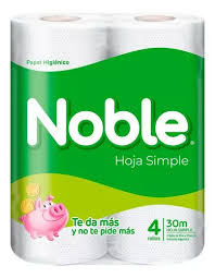 [3820] PAPEL HIG. NOBLE SIMPLE 30M X 4