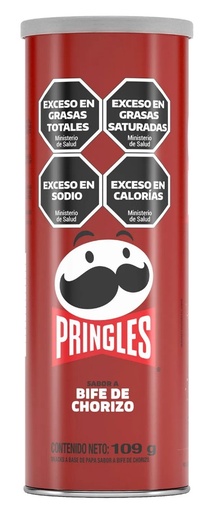 [3857] PRINGLES BIFE CHORIZO 18U X 109G