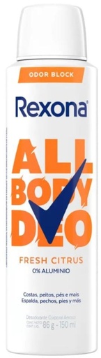 [3867] REXONA DEO MUJER ALL BODY FRESH CITRUS 150ml x12