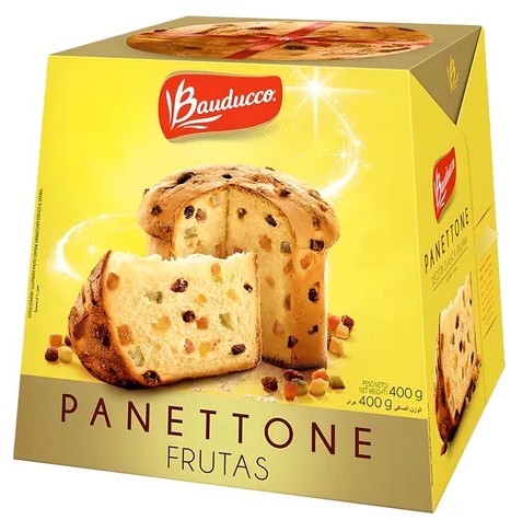[3965] UNIDAD PANETTONE PAN DULCE FRUTA 400gr x1 (B/18)