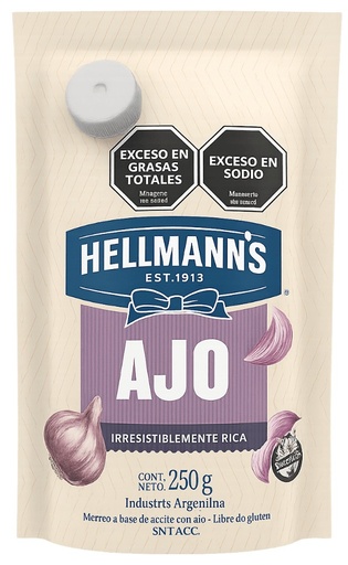 [3969] HELLMANS ADEREZO AJO DP 250gr x24