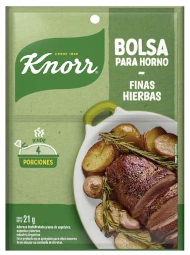 [3976] DISPLAY KNORR COND HORNO FINAS HIERBAS 21gr x15
