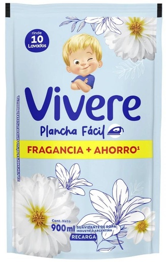 [3980] VIVERE SUAVIZANTE PLANCHA FACIL DP 900ml x12