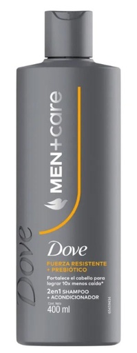 [4520] DOVE SH MEN 2EN1 FUERZA RESISTENTE+PREBIOTICO 400ml x12