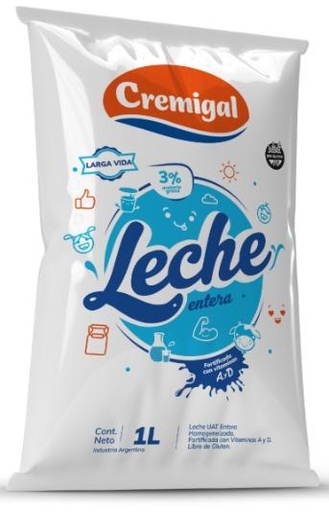 [4639] CREMIGAL LECHE AUT ENTERA 1L x12
