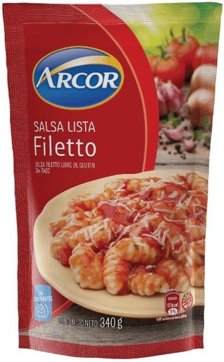 [4690] ARCOR SALSA FILETTO DP 340gr x24