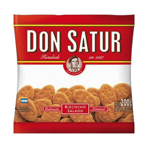 [64] DON SATUR BIZCOCHOS CON GRASA 200gr x30