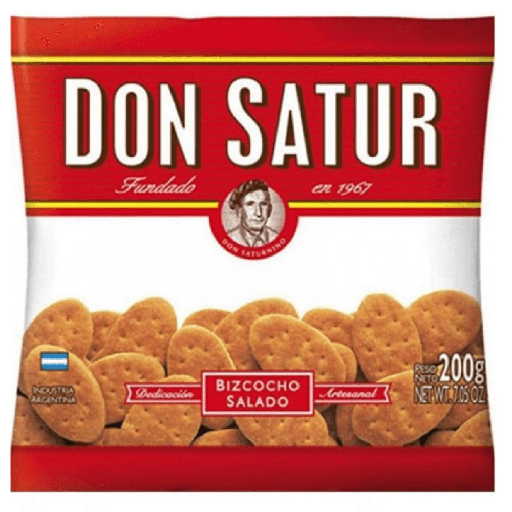 [64] DON SATUR BIZCOCHOS CON GRASA 200gr x30
