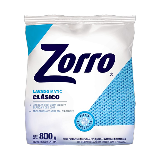 [110] ZORRO EN POLVO MATIC 800G x 20u