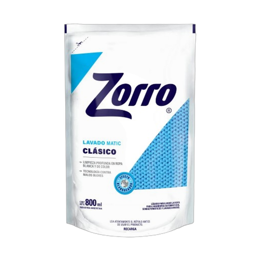 [114] ZORRO LIQUIDO MATIC DP 800ML X14