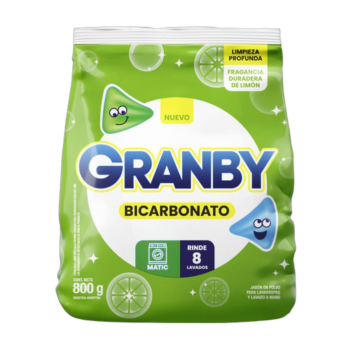 [285] GRANBY EN POLVO MATIC LIMON 800gr x24