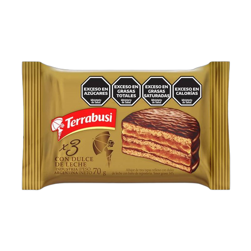 [699] TERRABUSSI ALFAJOR CLASICO TRIPLE 70gr x36