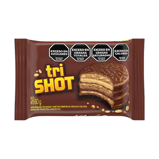 [703] SHOT ALFAJOR TRIPLE 60gr x36