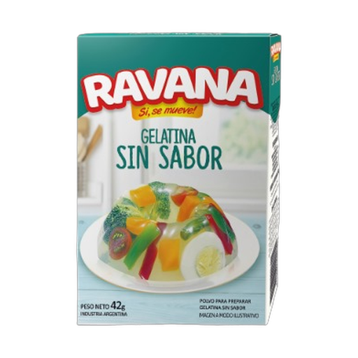 [1229] RAVANA GELATINA SIN SABOR 42gr x12