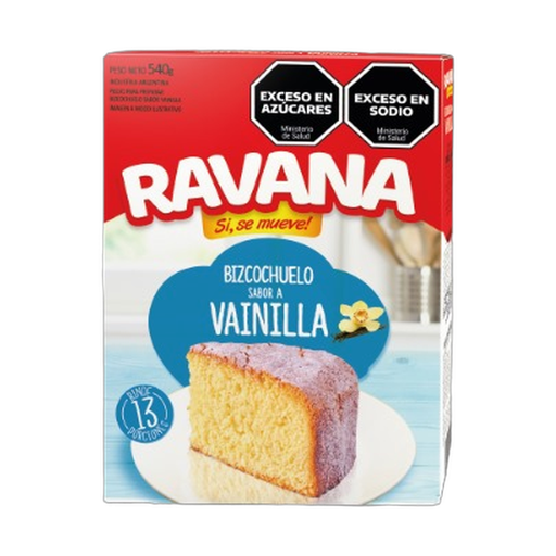 [1232] RAVANA BIZCOCHUELO VAINILLA 540gr x6