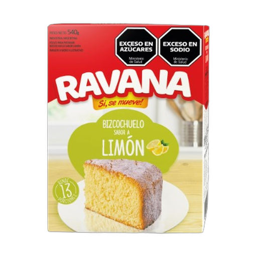 [1233] RAVANA BIZCOCHUELO LIMON 540gr x6