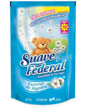 [1243] SUAVE SUAVIZANTE CARICIAS DE ALGODON  900ML X14