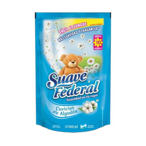 [1243] SUAVE SUAVIZANTE CARICIAS DE ALGODON 900ML X14