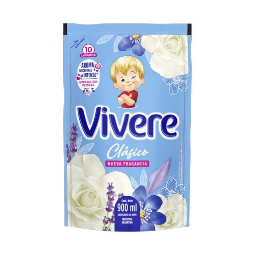 [1312] VIVERE SUAVIZANTE CLASICO FLOR 900ml x12
