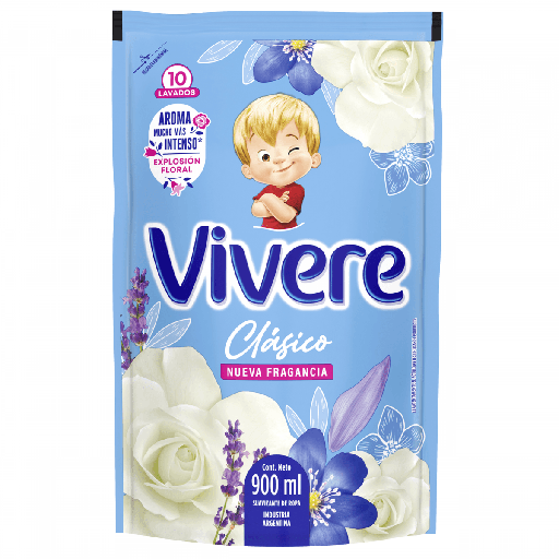 [1312] VIVERE SUAVIZANTE CLASICO FLOR 900ml x12
