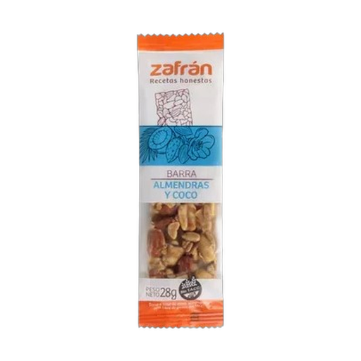 [1603] DISPLAY ZAFRAN BARR CEREAL ALMEND/COC 28g x12(B/8)