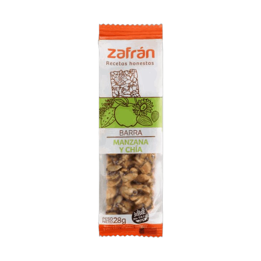 [1614] DISPLAY ZAFRAN BARR CEREAL MANZ/CHIA 28g x12 (B/8)