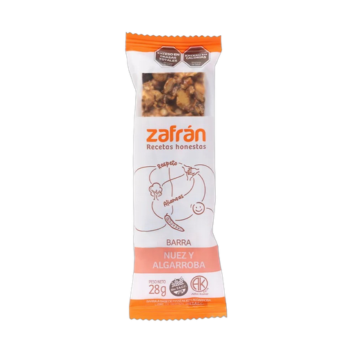 [1643] DISPLAY ZAFRAN BARR CEREAL NUEZ/ALGARB 28gx12(B/8)
